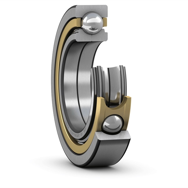 SKF QJ 211 MA — радиально-упорный шарикоподшипник 55×100×21 мм